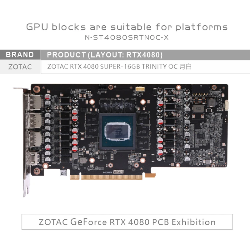 بلوك تبريد مائي لبطاقة الفيديو - مراجعة Rtx 4080 Water Cooling Block وسعره